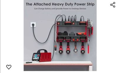 Tool organizer w/ charging station