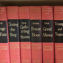 The Second World War. Winston S. Churchill 1953. Houghton, Mifflin Company.  Set of 6 books.