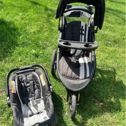 Jogging Stroller and Car Seat