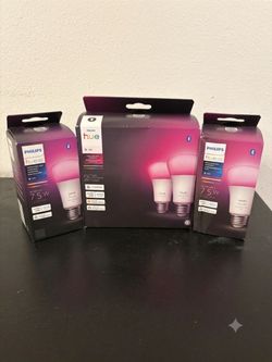 Philips Hue White & Color Ambiance Smart Bulbs - Lot of 3 (Brand New)