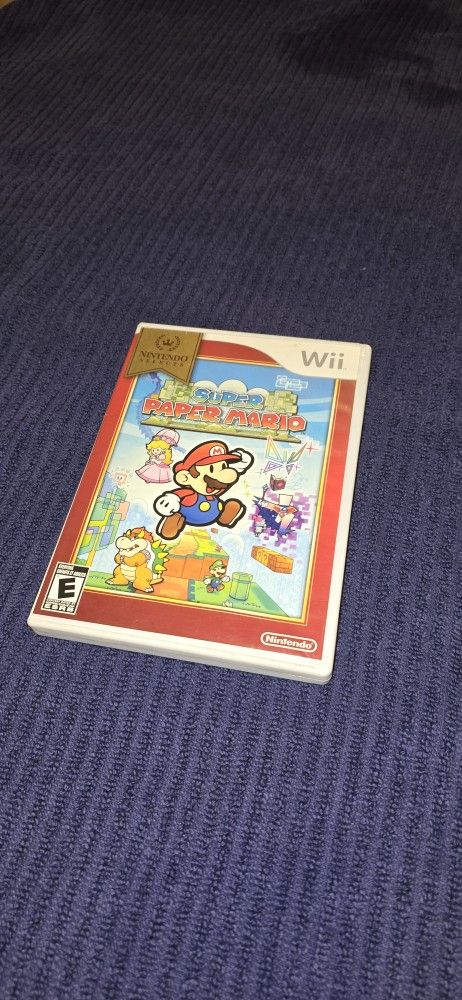 Nintendo Wii Super Paper Mario Game