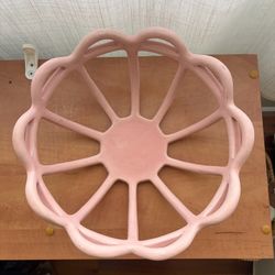 ceramic pink fruit basket