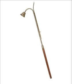 (New) Faithful Gifts 36" Candle lighter with Bell Snuffer, Brass Plated & Wood
