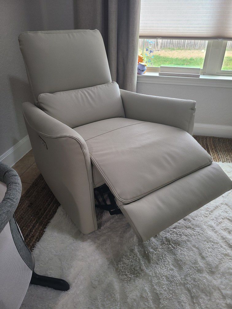 Leather Recliner Rocking Chair