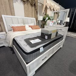 4 PC KING BEDROOM SET 
