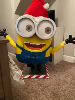 Large Minion Christmas Animatronic Figure