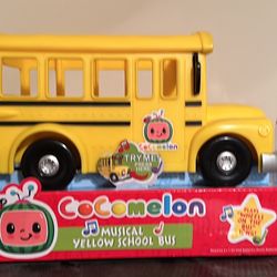 Cocomelon Musical Yellow School Bus Toy
