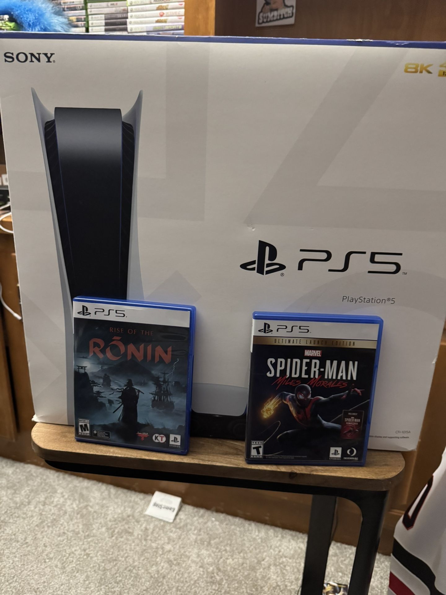 PS5 Disk Drive Version With Rise The Last Ronin And Spider-Man Miles Morales