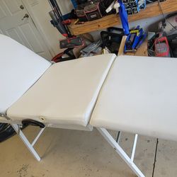 Esthetician Bed and Rolling Cart 