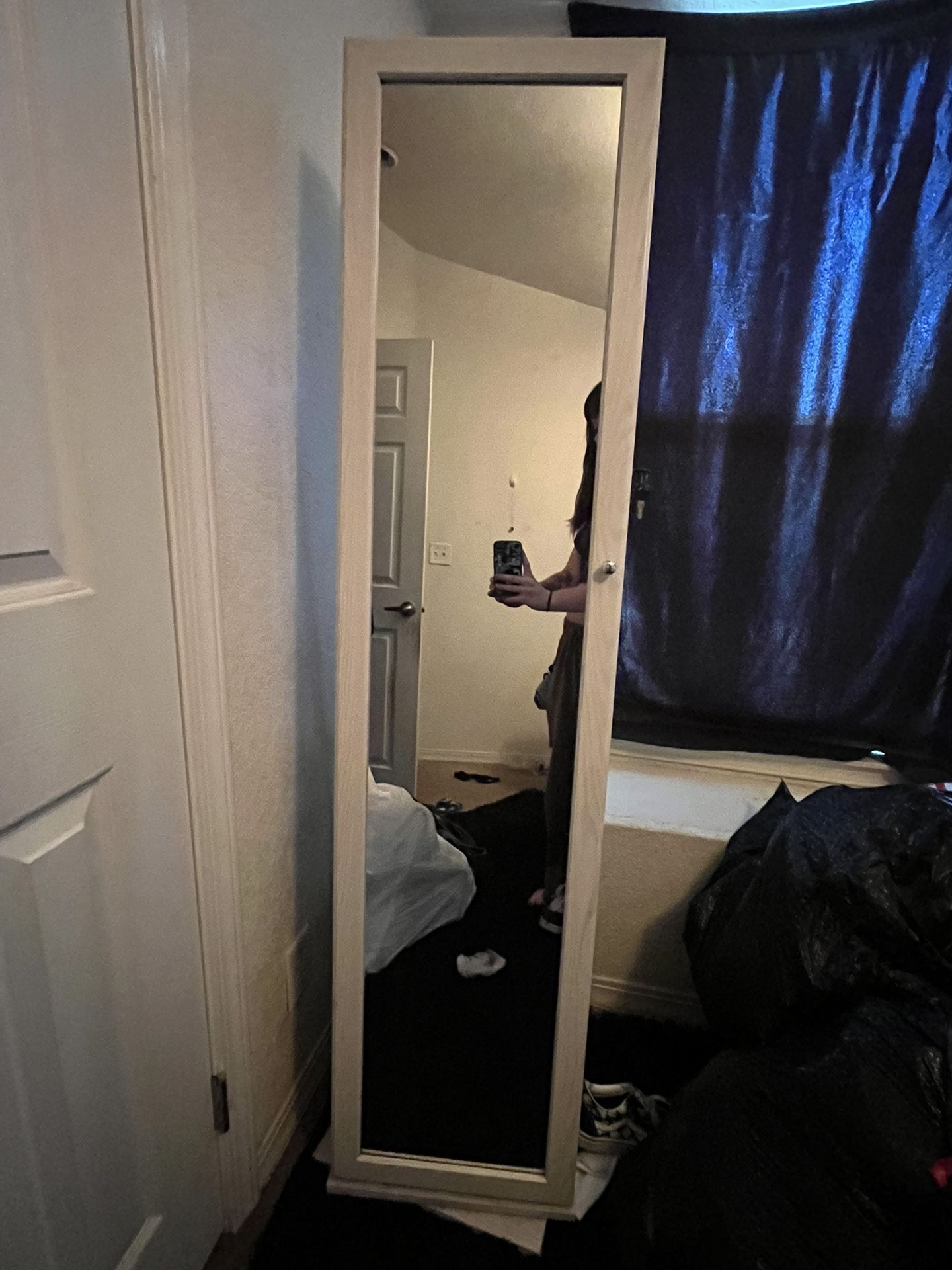 Full Body Mirror with Storage