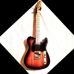 Floor Model! Unmarked Fender Telecaster (Copy) Electric Guitar with a Classy Sunburst and Black Finish! 