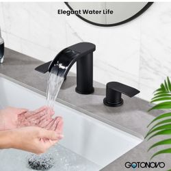 gotonovo  Waterfall  8 inch Bathroom  Faucet 