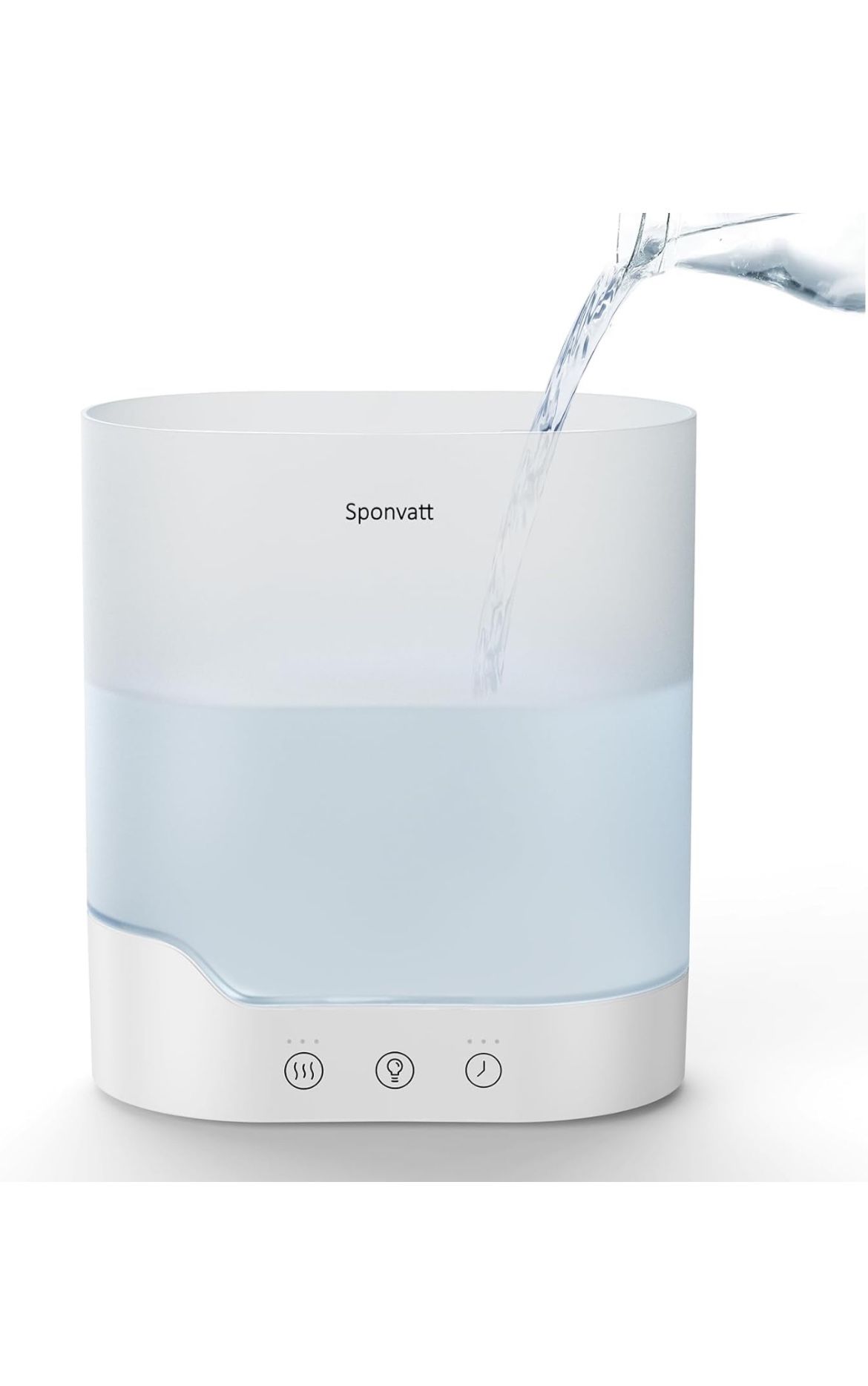 Humidifiers for Bedroom,2.5L Top Fill Cool Mist Humidifiers,with Oil Diffuser and Nightlight,28dB Baby Quiet Ultrasonic Humidifiers,for Large Room,Hom