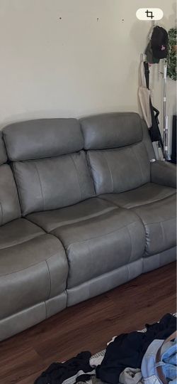 Leather couch electric