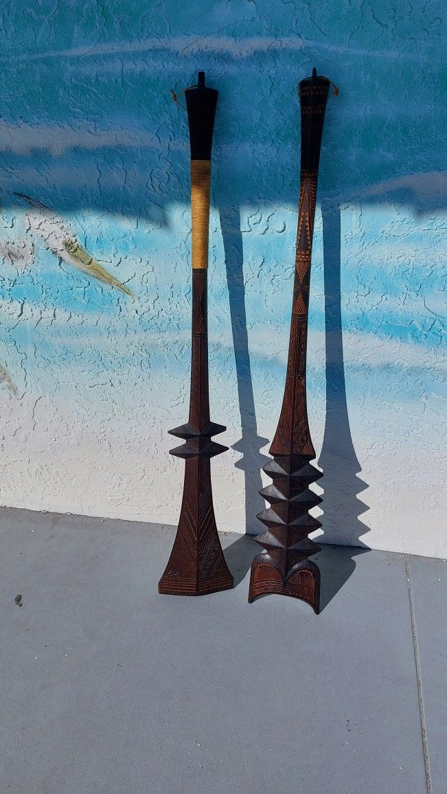 Unique South Polynesian Wooden Weapons Sold Individually