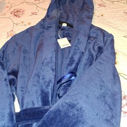 Brand New  S/M Navy Velvet Woman's Robe Brand New