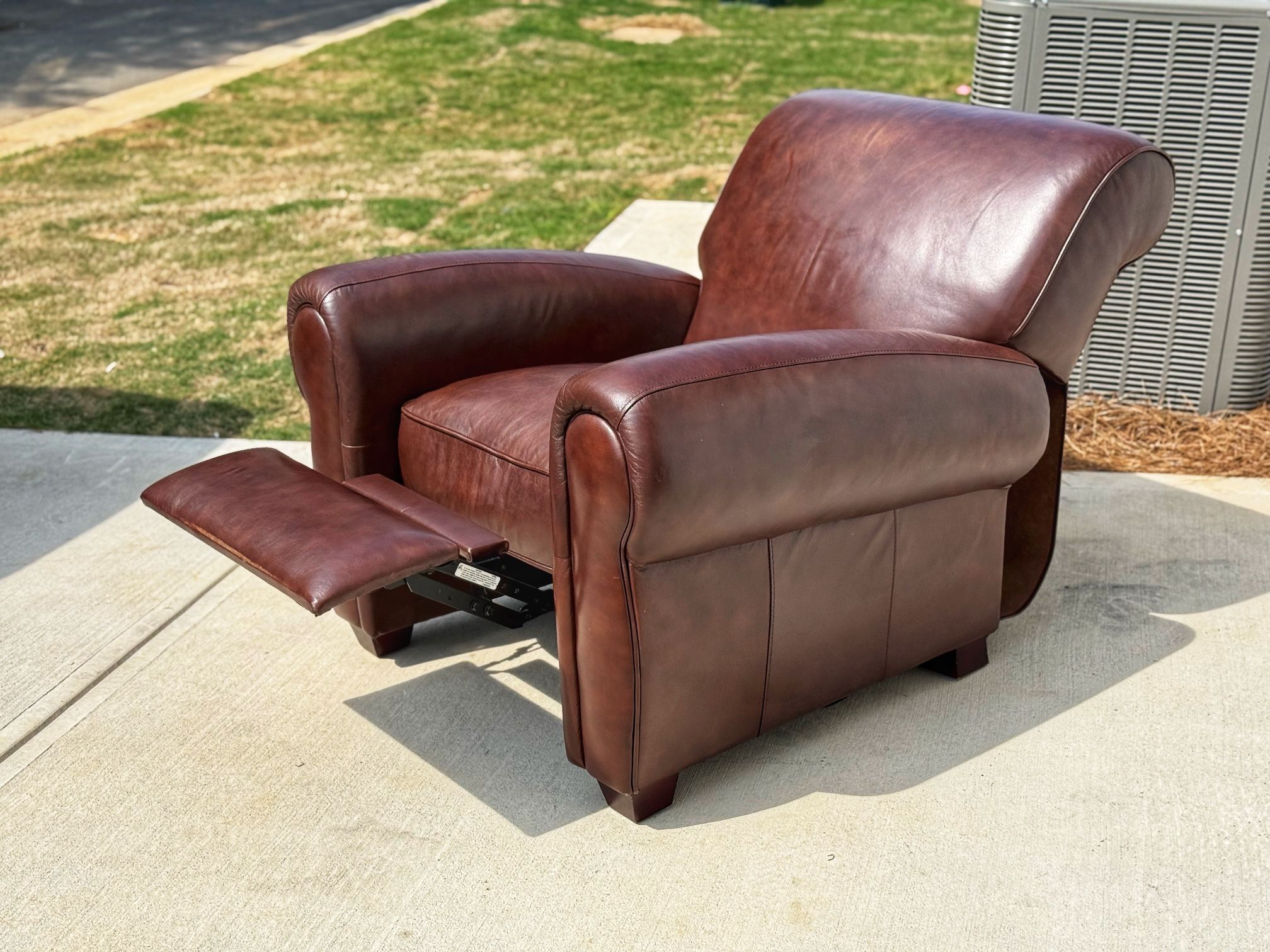 Leather recliner
