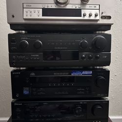 Sony STR-K750P Audio Video Receiver, Technics SA-AX720, Sherwood RVD-6090R, Technics SA-DA10