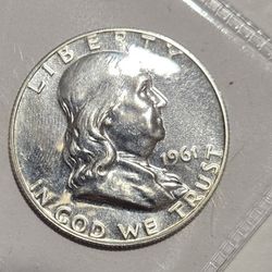 1961 P  Franklin Proof Half Dollar
