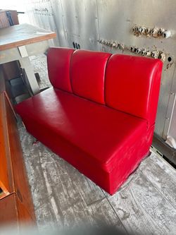 Red Dining Booth