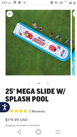 25×6 ft slip and slide
