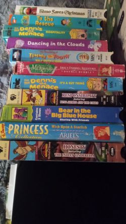 Lot of 11 Children's VHS Tapes
