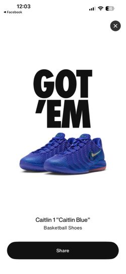 Nike Caitlin 1 Racer Blue Size Mens 10.5/Womens 12