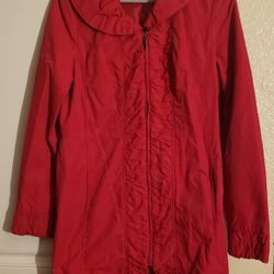INC Women's Red Raincoat/Jacket
