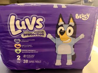 Luvs size 2-38. diapers
