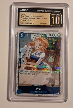 2024 One Piece Premium Best Foil Nami P-053 CGC 10 PRISTINE Japanese Promo