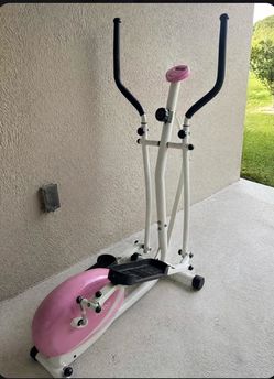 Sunny Health & Fitness P8300 Pink Magnetic Elliptical Bike