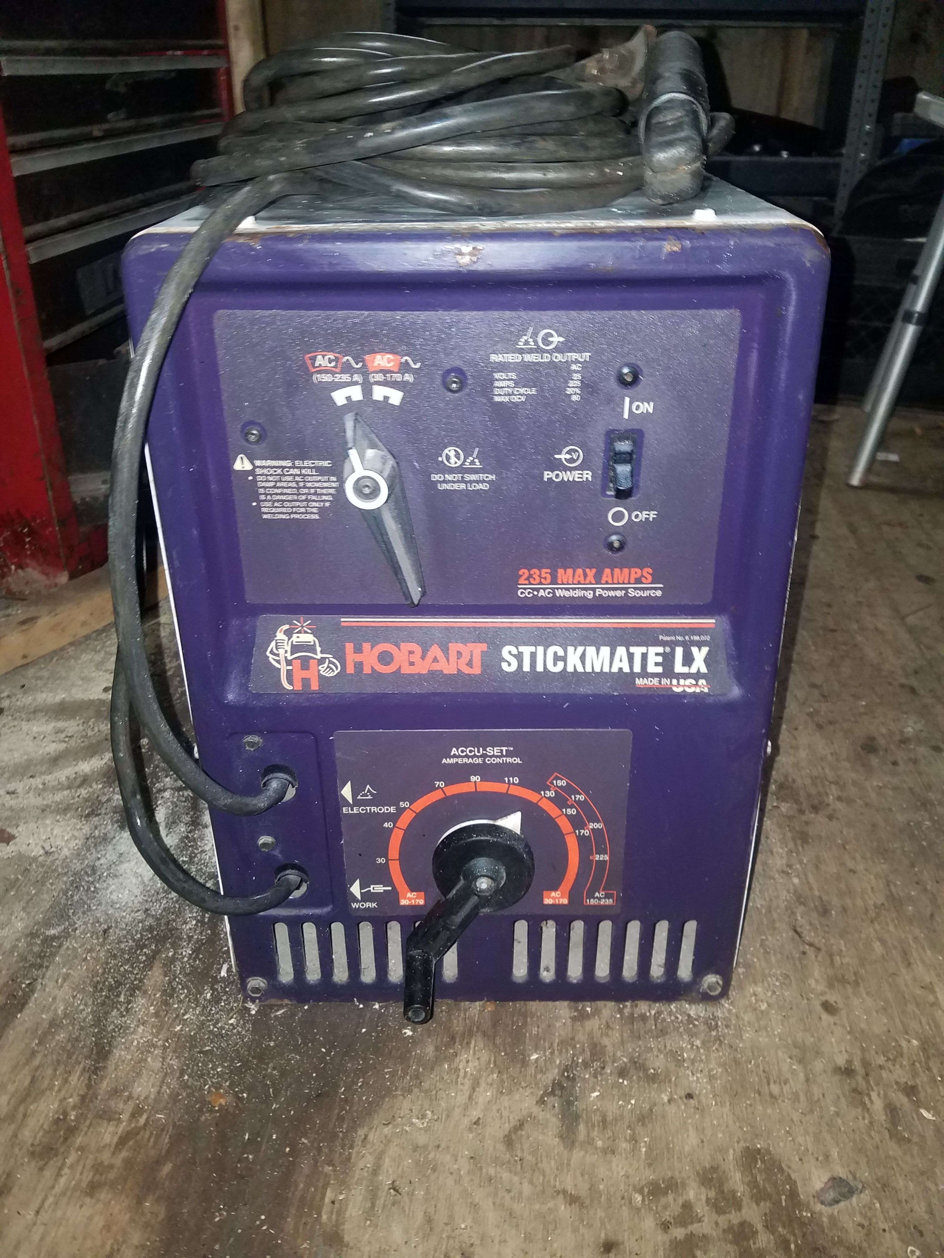 hobart stickmate lx 235 ac welder