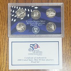 United States Mint 50 Quarters Proof Set 2008