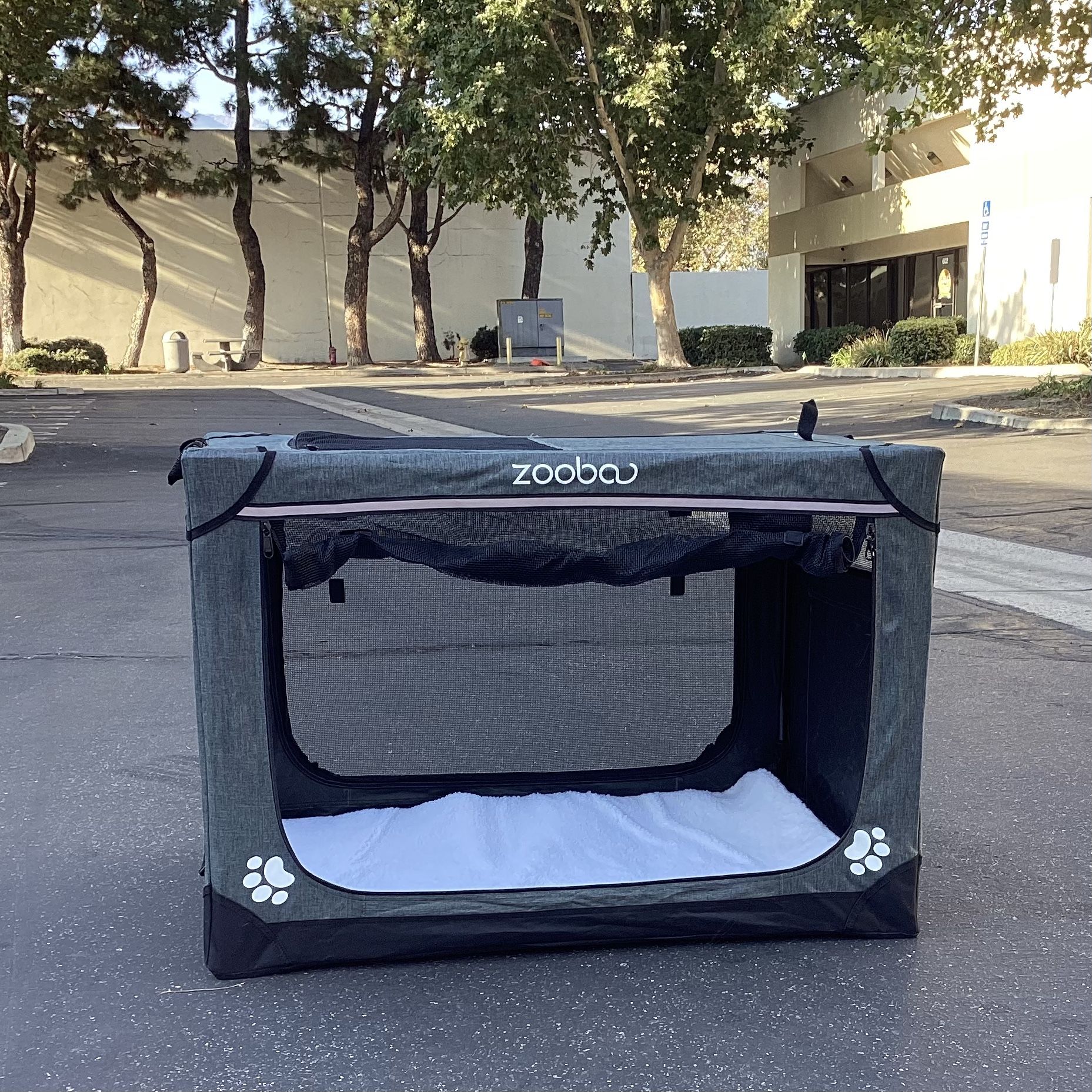 36" Portable Soft Dog Crate for Large Dogs - Collapsible Travel Kennel with Carry Bag, Foldable Cage