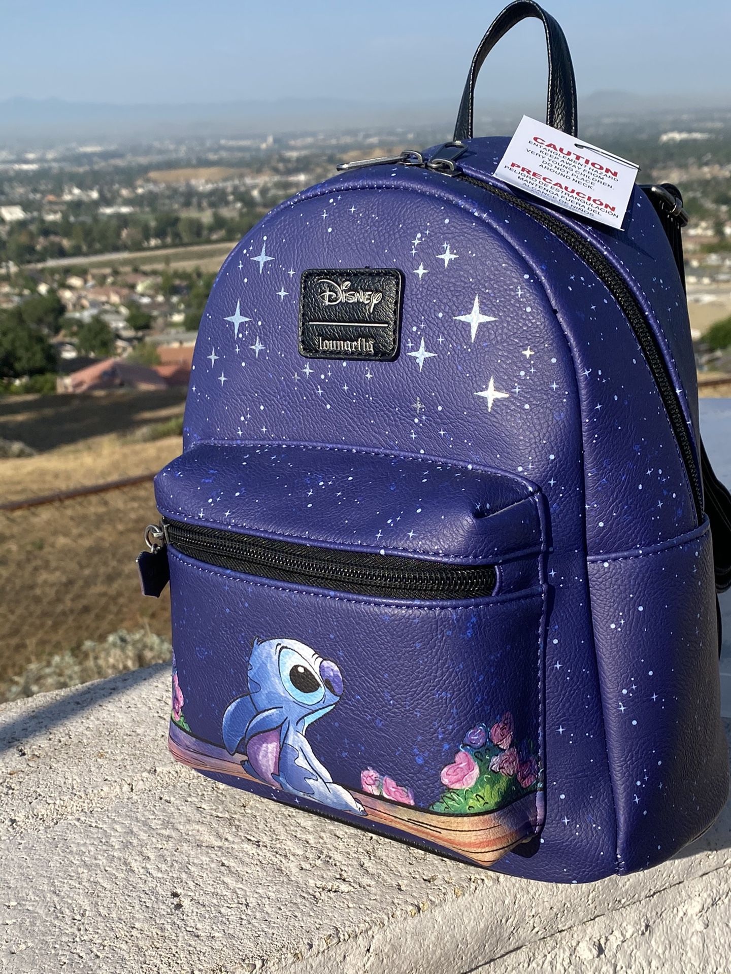 Loungefly Disney mini backpack Stitch Starry Night