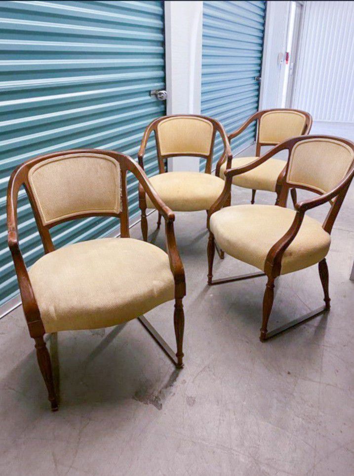 4 Antique Captain Chairs