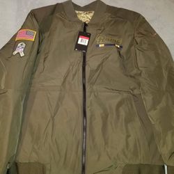 Rams Salute To Service Reversible Bomber Jacket Men’s Size Large