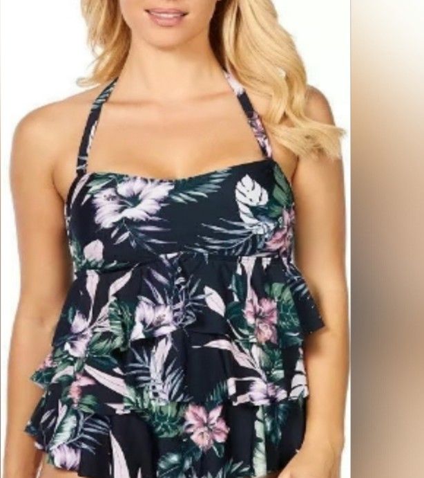 Macy's Tankini Top Island Escape