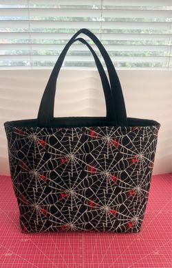 Halloween Spiderweb Tote Bag (XL)