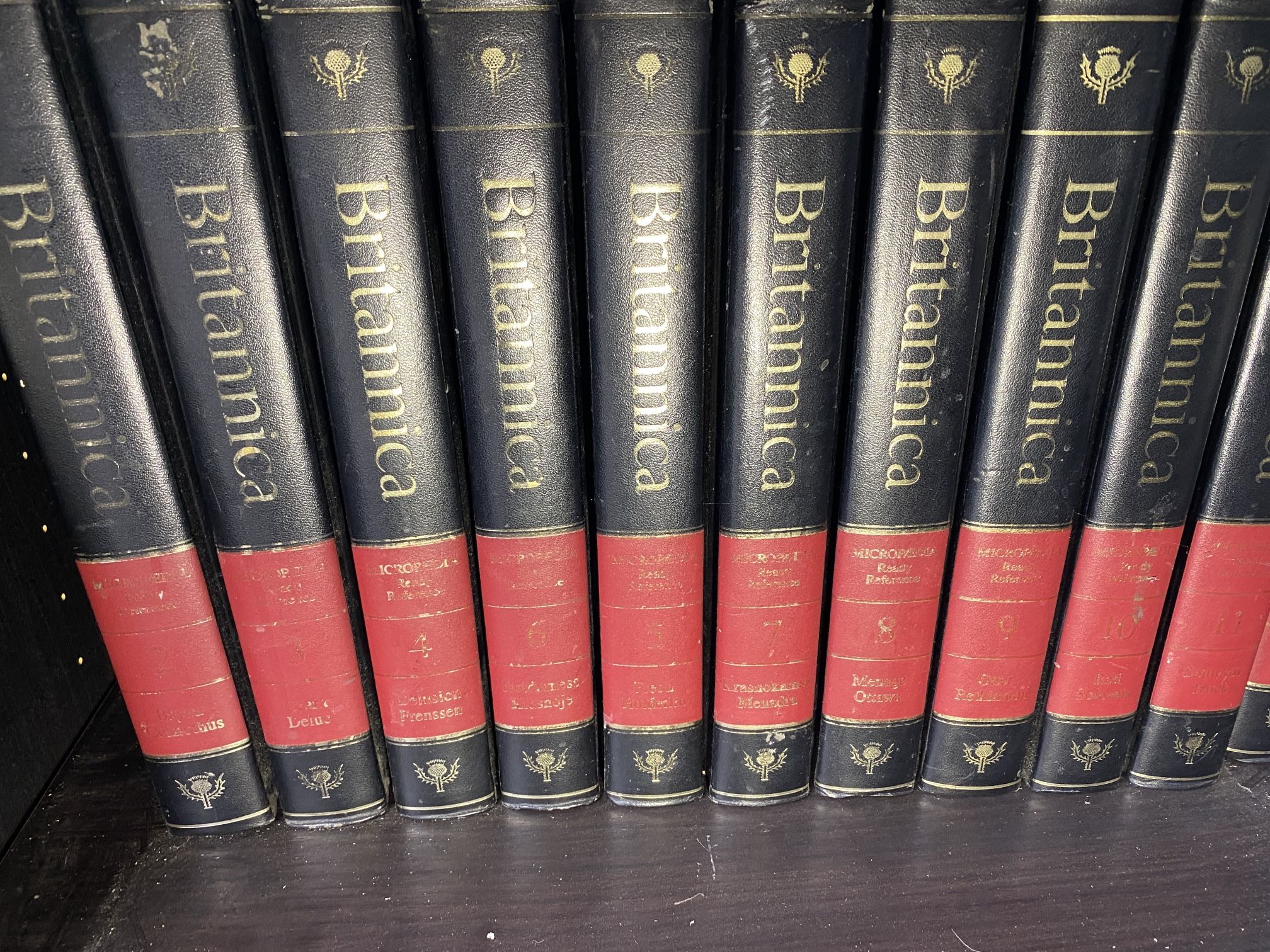 Encyclopedia Britannica 1986 edition Deluxe, Leather, Bound, Edition, 1 Through 25