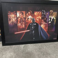 Big Star Wars Picture 28” Hight  40” Length 