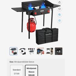 Bestfire 2 Burner Propane Gas Camping Stoves
