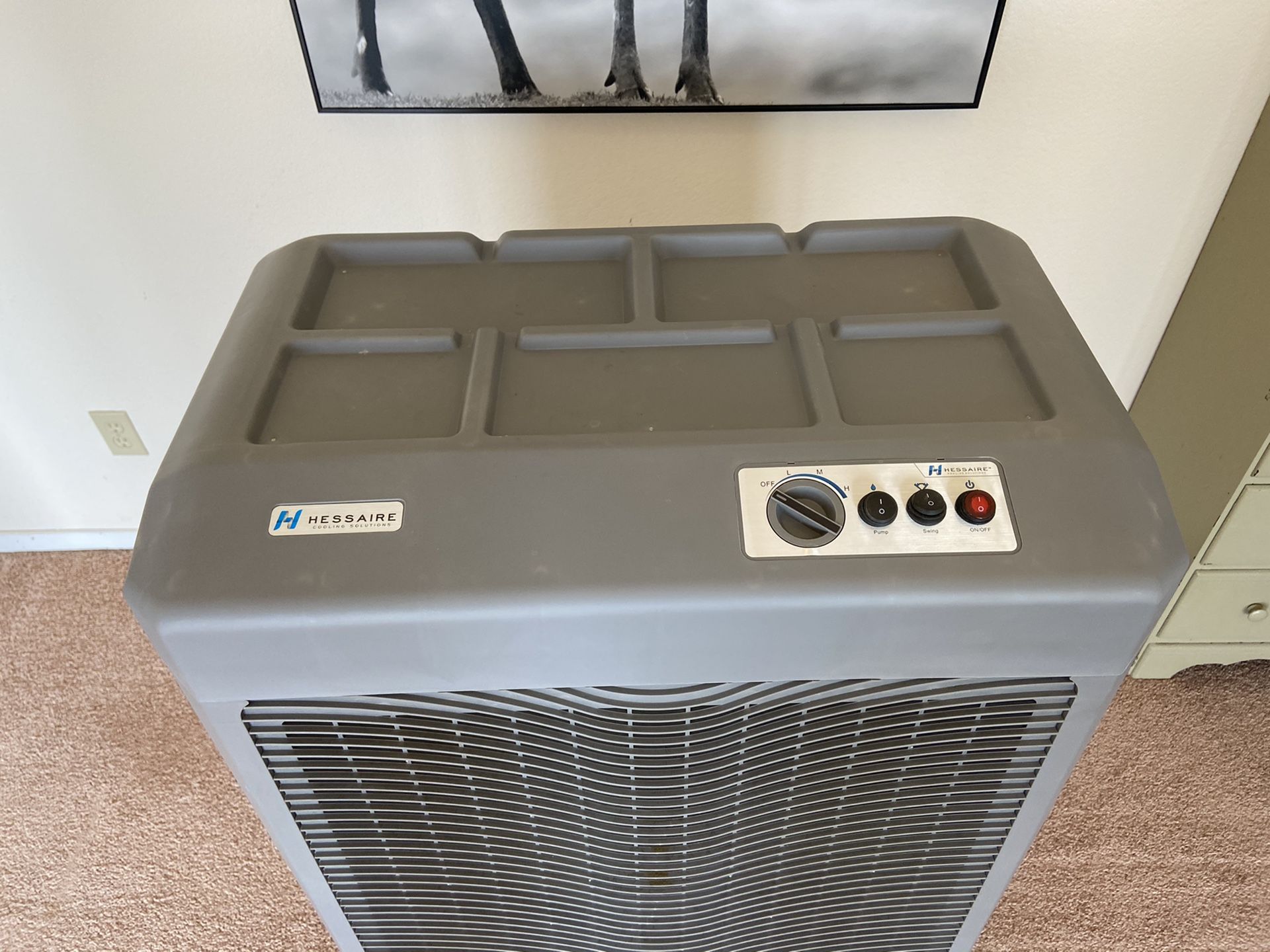 Hessaire MC61M 5,300 CFM 3Speed Portable Evaporative Cooler for Sale