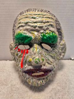 Vintage Ben Cooper Mummy Universal Monster Mask 1974 70's