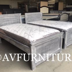 2 Twin Beds And Mattresses