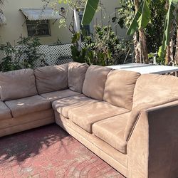 Beige sectional