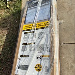 Classic steel model 8000 non insulated garage door