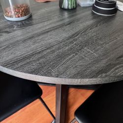 Grey Round Kitchen Table 