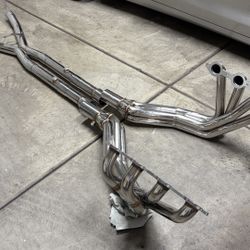 C6 Corvette 2005-2008 Headers And X-Pipe Stainless Steel Brand New Long Tube Header