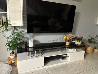 Modern White TV Stand / Media Console